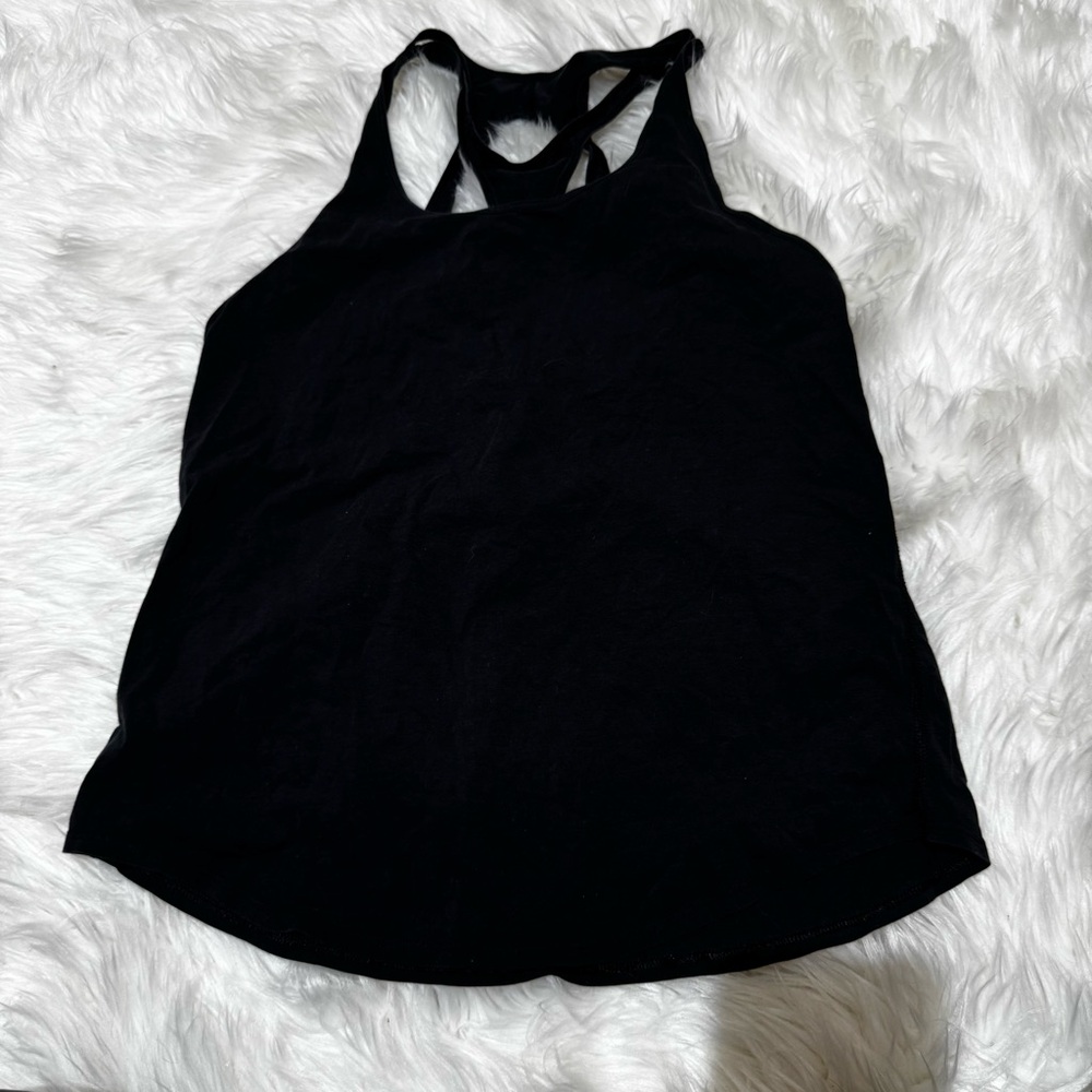 Lululemon black tank size 6‎
